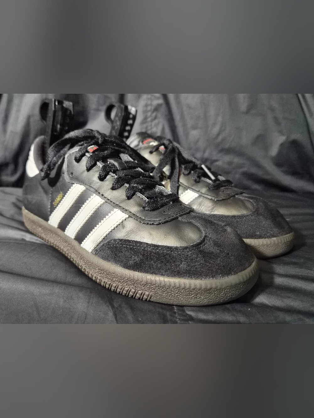 Kids Adidas Samba Classic J "Black Gum" GS Sneakers (036516) Sz. 4.5